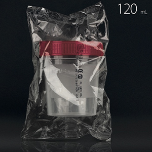 URINTAINER® CONTENITORE 120ml PER URINA IN POLIPROPILENE, CONFEZIONE SINGOLA