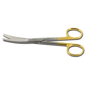 FORBICE PUNTE SMUSSE - CURVA  14,5 cm IN TUNGSTENO