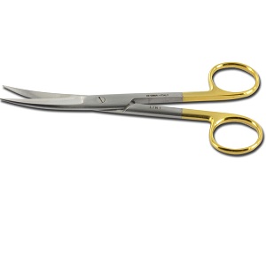 FORBICE CURVA PUNTE ACUTE 14,5cm IN TUNGSTENO