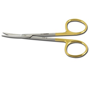 FORBICE IRIS CURVA 11,5cm IN TUNGSTENO