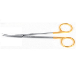 FORBICE KELLY CURVA PUNTE ACUTE 16cm IN TUNGSTENO