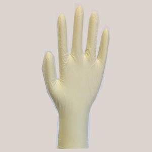 GUANTO IN VINILE ELASTICIZZATO SENZA POLVERE