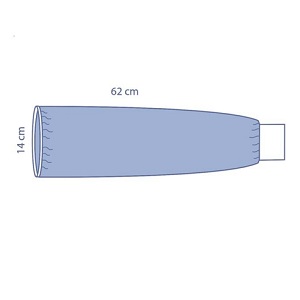 MANICA IMPERVIA CON POLSINO ELASTICO 14X62CM STERILE