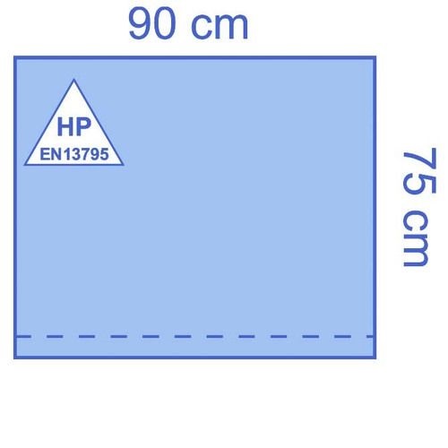TELO ESSENTIAL CON BORDO ADESIVO 75X90CM IN TNT STERILE