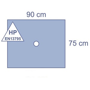 TELO 75X90CM CON FORO ADESIVO Ø10 STERILE